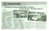 Entrega Soriana redondeo a Canicacasahogarbenitojuarez.org.mx/docs/CHBJ_AC_Reportaje_en_el_Noticias_oct... · En entrevista, detalló que Aa cadena comercial efectúa el redondeo