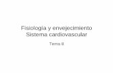 Fisiología y envejecimiento Sistema cardiovascular · Sistema cardiovascular Regulación cardiovascular La regulación de la función cardiovascular tiene como objetivo controlar