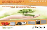 Innovación y sostenibilidad para el confort del hogar calefacción Ferroli 2018.pdf · Desde el 26 de septiembre del 2015, cada aparato de calefacción y/o ACS (hasta 70 kW) lleva