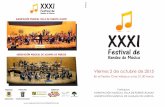 Festival dedatos.alhamademurcia.es/descargas/Programa XXXI Festival de Bandas.pdf · Nace en enero de 1997, como alternativa de ocio en el municipio, y un año después ofrece su