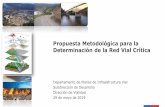 Propuesta Metodológica para la Determinación de la Red ... · la Red Vial Crítica. MOP Gestión del Riesgo de Desastres en la Inversión Pública de Carreteras GIZ CEPAL Marco