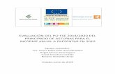 Informe de Evaluación Intermedia 2019 - Asturias · EVALUACIÓN DEL PO-FSE 2014/2020 DEL PRINCIPADO DE ASTURIAS PARA EL INFORME ANUAL A PRESENTAR EN 2019 Equipo evaluador: Fco. Javier