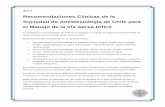 Recomendaciones Clínicas de la Sociedad de Anestesiología de Chile para el Manejo de ... · 2018-11-08 · de Anestesiología del país, con el fin de racionalizar y hacer coherente