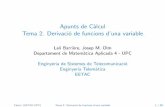 Apunts de Càlcul Tema 2. Derivació de funcions …ocw.upc.edu/.../300010/2014/1/54762/t2_derivades-5449.pdf2.2 C alcul de derivades Propietats de la derivada Propietats de la derivada