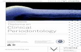 VIVANTA FORMACIÓN Diploma en Clinical Periodontology · Fotografías clínicas. Modelos de estudio. Estudio de RX intraorales. Periodontograma. • Examen, diagnóstico y plan de