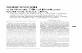 Modificación a la Norma Oficial Mexicana NOM-015-SSA2 …2.4 NOM-030-SSA2-1999, Para la Prevención, Tratamiento y Control de la Hipertensión Arterial. 3. Definiciones Para los efectos