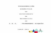 PROGRAMACIÓNcentros.edu.xunta.es/iesfernandoesquio/images/stories... · Web viewUtilizar, de manera razonada, el método analítico de resolución de problemas mediante ecuaciones