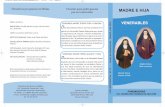 Triptico castellano monjas:Maquetación 1 · PERFIL BIOGRÁFICO DE LA VENERABLE M. TERESA TODA Y JUNCOSA (III) Dios la llama a una misión En 1849, Teresa Toda con su madre, sus hermanos