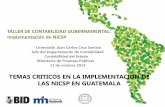 Plan Estratégico en el Proceso de Implementación de las NICSP III... · 2014-09-25 · TALLER DE CONTABILIDAD GUBERNAMENTAL: Implementación de NICSP Desarrollo de la Política