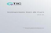 Instruccions inici de curs 2019-20 coortic · 2019-09-19 · comunicació(TIC) 1. La persona coordinadora de les tecnologies de la informació i comunicació (TIC) ha d’exercir