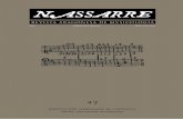 Nassarre. Revista Aragonesa de Musicología, 27 (2011)ifc.dpz.es/recursos/publicaciones/32/62/_ebook.pdf · 2015-04-11 · NASSARRE. Revista Aragonesa de Musicología Nace en 1985