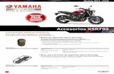Accesorios XSR700 - Yamaha Motor Europe N.V.encerado (canvas) con acabado de cuero viejo; perfectamente : adaptada al espíritu Sport Heritage de tu Yamaha ... • Diseño funcional