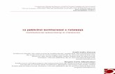 La publicitat institucional a Catalunya - publicacions.iec.cat5C00000052.pdfes tenen» (durant el període electoral) i de la utilització d’«eslògans, simbologia o elements publicitaris