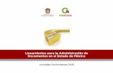 Lineamientos para la Administración de …Lineamientos para la Administración de Documentos en el Estado de México Analizar y determinar el valor y destino final de los documentos.