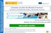 Jornadas anuales de difusión Erasmus+...ÓN S Círculo de Bellas Artes Madrid, 19 y 20 de diciembre de 2016 Jornadas anuales de difusión Erasmus+ 30 años Cambiando vidas, abriendo