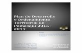Plan de Desarrollo y Ordenamiento Territorial de Pomasqui 2015 - …pomasqui.gob.ec/.../03/PDyOT-POMASQUI_REFORMADO-2018-DOS.pdf · 2019-03-22 · 1 Plan de Desarrollo y Ordenamiento