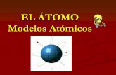 EL ÁTOMO Modelos Atómicos · Si la radiación viaja en sentido del cátodo(-) al ánodo(+),su naturaleza será NEGATIVA. Además estará formada por partículas discretas al terminar