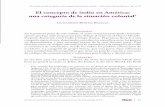 El concepto de indio en América: una categoría de la ...asociacionlatinoamericanadeantropologia.net/.../numero03/articulo-1.pdf · lengua nativa, conserva en su naturaleza, en su
