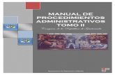 MANUAL DE PROCEDIMIENTOS ADMINISTRATIVOS …...TOMO II Congreso de la República de Guatemala Departamento de Organización y Métodos CONGRESO DE LA REPÚBLICA DE GUATEMALA Página