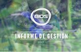 INFORME DE GESTIÓN 2017 CENTRO DE BIOINFORMÁTICA Y ...bios.co/wp-content/uploads/2019/03/Informe-de-Gestion-2017.pdf · INFORME DE GESTIÓN 2017 CENTRO DE BIOINFORMÁTICA Y BIOLOGÍA