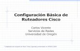Configuraci£³n B£Œsica de Ruteadores Cisco Cambiar la Configuraci£³n Los comandos de configuraci£³n