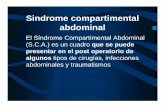 Sindrome compartimental abdominal · Sindrome compartimental abdominal • Thorington y Schmidt en 1923 comunicaron el efecto nocivo que producía el aumento de la P I.A. sobre la