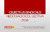 OBJECTIUS SINDICALS NEGOCIACIÓ COL·LECTIVA 2014 · 2013-11-22 · d’incompliment empresarial. ... Comissió Executiva de Convenis Col·lectius CRL resta àmbits: • Decret 245/20133,