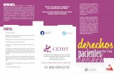 Ley General de Salud. - Consejo Estatal de Trasplantes de ...trasplantes.jalisco.gob.mx/.../files/triptico_derechos_de_los_pacientes.pdf · Declaración de Lisboa de la Asociación