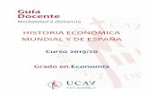 GADE 1 10105 Historia Economica Española y MundialCB1: que los estudiantes hayan demostrado poseer y comprender conocimientos de economía de la empresa, área dees tudio que parte