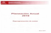 Planeación Anual · 2019-11-19 · en Michoacán es de 8.1 grados de estudio, equivalente a poco más del segundo año de secundaria y a 1.3 grados menor del promedio nacional (SNIE,
