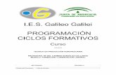 I.E.S. Galileo Galilei PROGRAMACIÓN CICLOS FORMATIVOSiesgalileocordoba.es/wp-content/uploads/2015/11/MD75PR04_1PA_FOL141511… · LOMCE 8/2.013 de 9 de Diciembre es una ley orgánica
