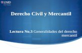 Derecho Civil y Mercantil · 2014-05-12 · El Derecho Mercantil como otras ramas del Derecho tiene diversas fuentes, históricas, reales y formales, dentro de estas últimas el derecho