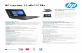 HP Laptop 15-db0012la - Almacenes Rayco · • Teclado tipo isla de tamaño completo y teclado numérico integrado: Trabaja con comodidad con un teclado de tamaño completo y un teclado