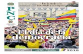 REPÚBLICA DE COLOMBIA El día de la democracia · Ministerio de Defensa Nacional y del Minis-terio del Interior. Son más de 297 mil integrantes de la fuerza pública comprometidos