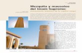 RELIGIOSO Mezquita y mausoleo del Imam Supremoislamictourism.com/PDFs/Issue 37/Spanish/66-74.pdf · 2010-10-03 · inscripciones. Uno de los minaretes lleva una cúpula dorada. La
