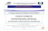 CASOS CLÍNICOS HIPERTENSIÓN ARTERIAL interna/lunes... · CASOS CLÍNICOS 2° Congreso Argentino de Medicina Interna Pediátrica HIPERTENSIÓN ARTERIAL EN PACIENTES ONCOLÓGICOS