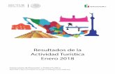 Resultados de la Actividad Turística Enero 2018ES).pdf · en 379 mil turistas al observado en enero de 2017 y equivalente a un incremento de 12.7%. Gráfica 1. Banco de México reportó