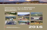 MEMÒRIA DE LA RESERVA ACIONAL DE AÇA DE BOUMORT · 2017-11-22 · 6 | P à g i n a Reserva Nacional de Caça de Boumort. memòria 2016 La temporada de caça 2015-16 va transcórrer