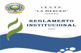 REGLAMENTO INSTITUCIONAL - Iestp La Mercediestplamerced.edu.pe/wp-content/uploads/2017/12/REGLAMENTO-INSTITUC... · R.M. Nº 571-94-ED; aprueba el Reglamento de Control de Asistencia