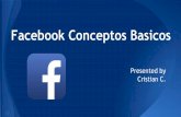 Facebook Conceptos Basicos Facebook...Hay alrededor de 1,4 millones de personas que usan Facebook en todo el mundo . Desde que Facebook lanzó han habido 150 mil millones de amigos