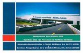  · Aeropuerto Internacional do la Ciudad do México Informe Anual de Actividades 2016 Comité de Ética y de Prevención de Conflictos de de AICM y SACM Una vez que se Ilevaron a