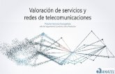 Valoración de servicios y redes de telecomunicaciones · Para cada año del flujo de caja se estipula la demanda de todos los servicios soportados por la red. Se usa datos del modelo