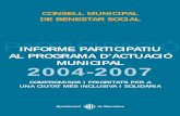 DE BENESTAR SOCIAL - El web de Barcelona | Ajuntament de ... · El PAM 2004-2007 es va aprovar inicialment al plenari de l’Ajuntament el desembre de l’any 2003. Des d’aleshores,