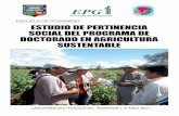 ESTUDIO DE PERTINENCIA SOCIAL DEL PROGRAMA DE … · 2019-09-04 · 2 4 3 11 15 20 Introducción El Doctorado en Agricultura Sustentable de la Universidad Agraria La Molina - UNALM,