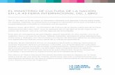EL MINISTERIO DE CULTURA DE LA NACIÓN EN LA 43 ... - el …Buenos Aires, abril 2017.- El Ministerio de Cultura de la Nación participa de la Feria Internacional del Libro 2017 -que