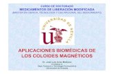 MEDICAMENTOS DE LIBERACIÓN MODIFICADA · aplicaciones biomÉdicas de los coloides magnÉticos curso de doctorado medicamentos de liberaciÓn modificada (master en ciencia, tecnologÍa
