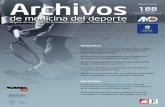 ORIGINALES - Archivos de Medicina del Deportearchivosdemedicinadeldeporte.com/articulos/upload/portada_188.pdf · Noviembre - Diciembre 2018. ISSN: 0212-8799. Volumen 35 Núm. 6 Noviembre