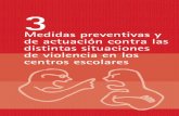 Medidas preventivas y de actuación contra las distintas ......situaciones de violencia en los centros educativos, como es el caso de Castilla la Mancha, que tiene elaborado un protocolo