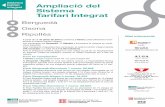 tarifari Ampliació del Sistema Tarifari IntegratEls Packs amb l’abonament de 10 viatges de Rodalies de Catalunya (Renfe) i la targeta integrada T-10 d’una zona es podran adquirir