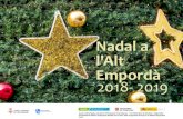 Nadal a l'Alt Empordà 2018- 2019 ... ESDEVENIMENTS NADALENCS DESTACATS Representacions dels PESSEBRES: BÀSCARA 19h Diumenge 16 de desembre 8€ (Infants i juvilats 5€) (Plaça